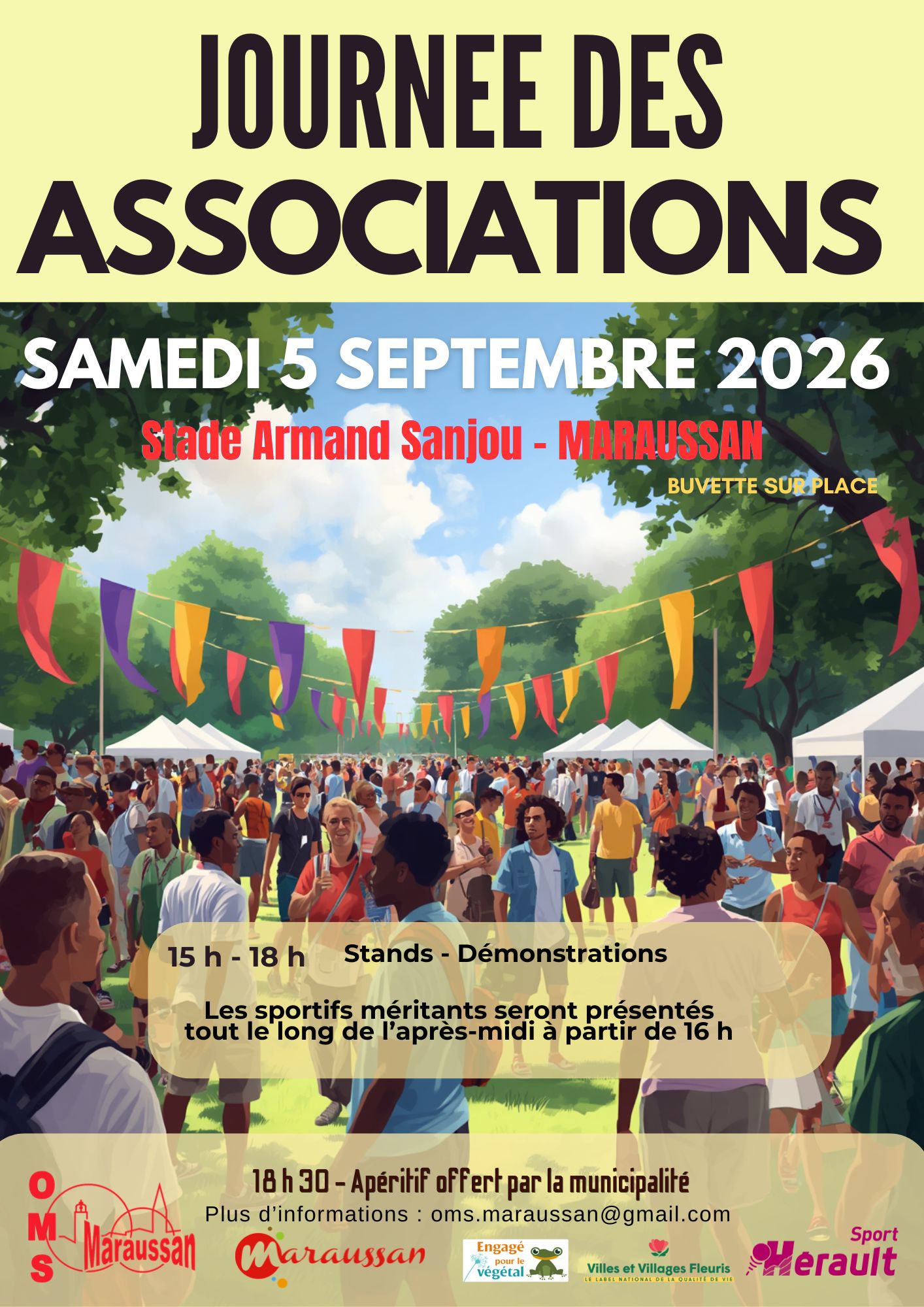 Journée des associations à Maraussan le 5 septembre 2026.