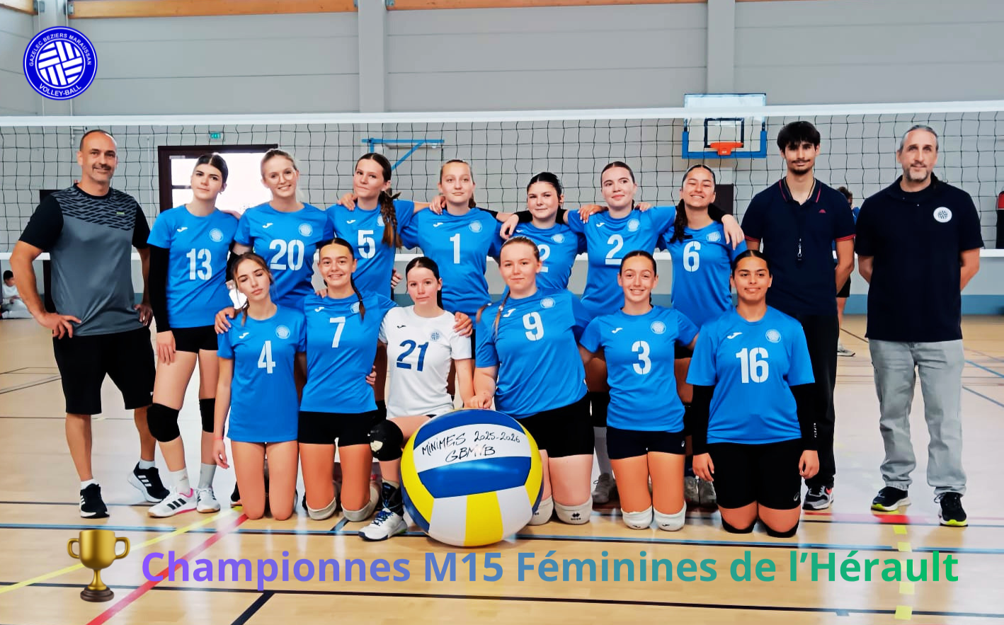 M15 Fille championnes de l'hérault
